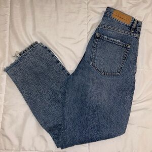 PacSun Distressed High Rise Straight Jeans - Size 23